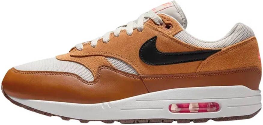 Nike Air Max 1 Essential Bruin Light Bone Zwart Sneakers Unisex