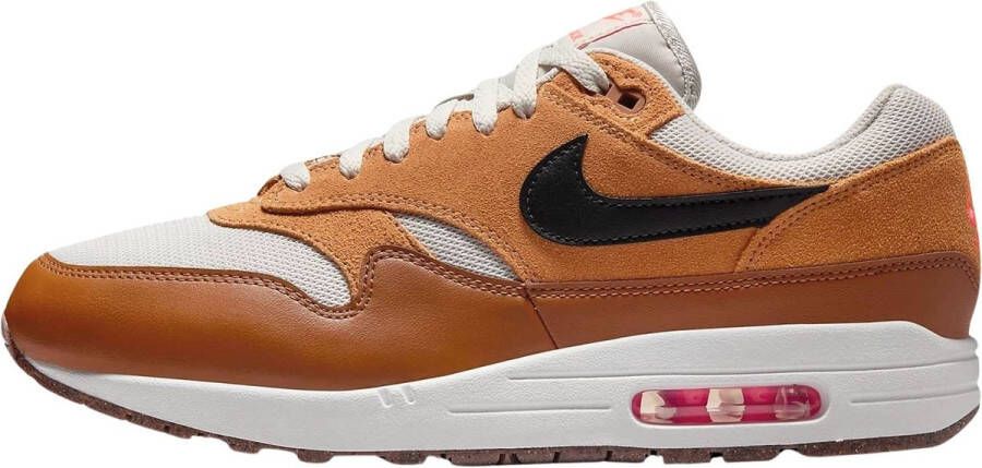 Nike Air Max 1 Essential Bruin Light Bone Zwart Sneakers Unisex