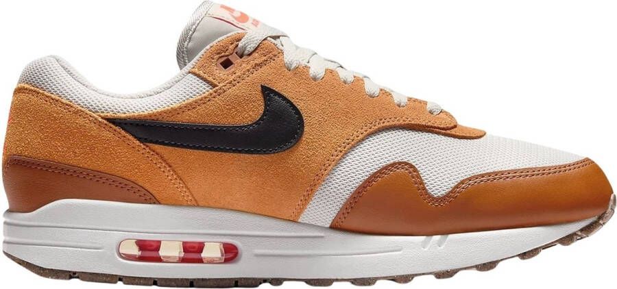 Nike Air Max 1 Essential Bruin Light Bone Zwart Sneakers Unisex