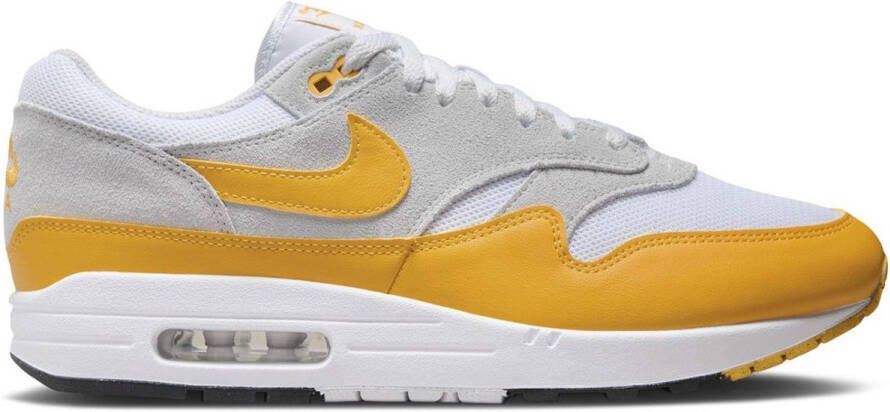 Nike Air Max 1 Essential Geel Grijs Wit Sneakers Unisex Doos Zonder Deksel