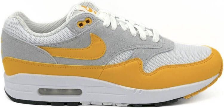 Nike Air Max 1 Essential White Pure Platinum Black University Gold- White Pure Platinum Black University Gold