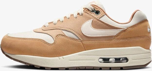 Nike Air Max 1 Flax and Coconut Milk Sneakers Unisex Wit Beige Bruin