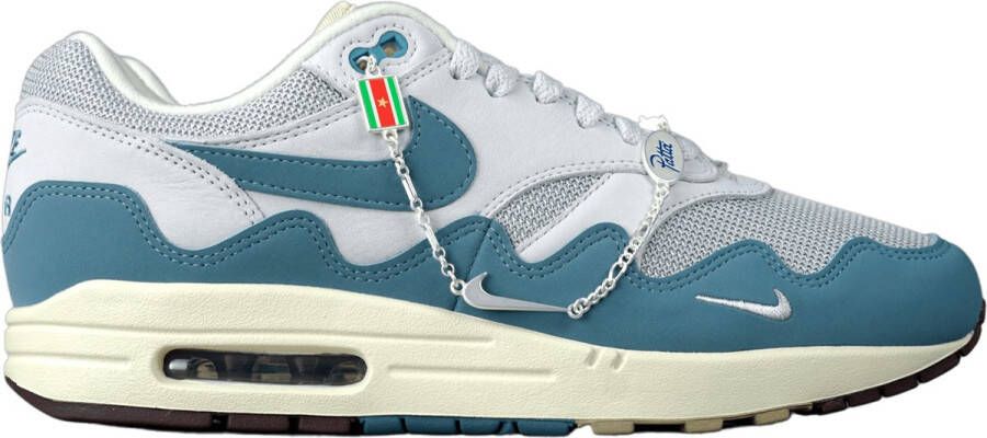 Nike Air Max 1 Patta Waves ''Noise Aqua'' (With Bracelet) DH1348-004 Metallic Silver;Noise-Aqua Schoenen