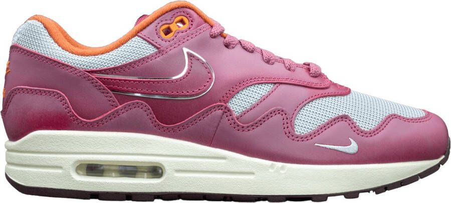 Nike Air Max 1 Patta Waves Rush Maroon (With Bracelet) DO9549-001 Metallic Silver;Rush Maroon Schoenen