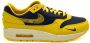 Nike Air Max 1 Premium sneakers Michigan Casual schoenen Geel Zwart - Thumbnail 1