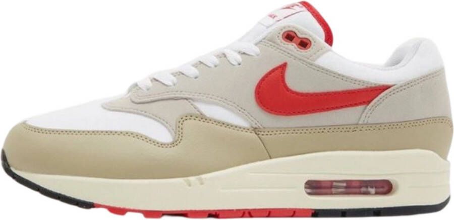 Nike Air Max 1 SC White Cream II Limestone University Red- White Cream II Limestone University Red