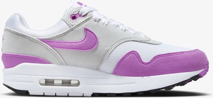 Nike Wmns Air Max 1 '87 Running Schoenen natural grey fuchsia dream white black maat: 40 beschikbare maaten:36.5 37.5 38.5 39 40.5 41