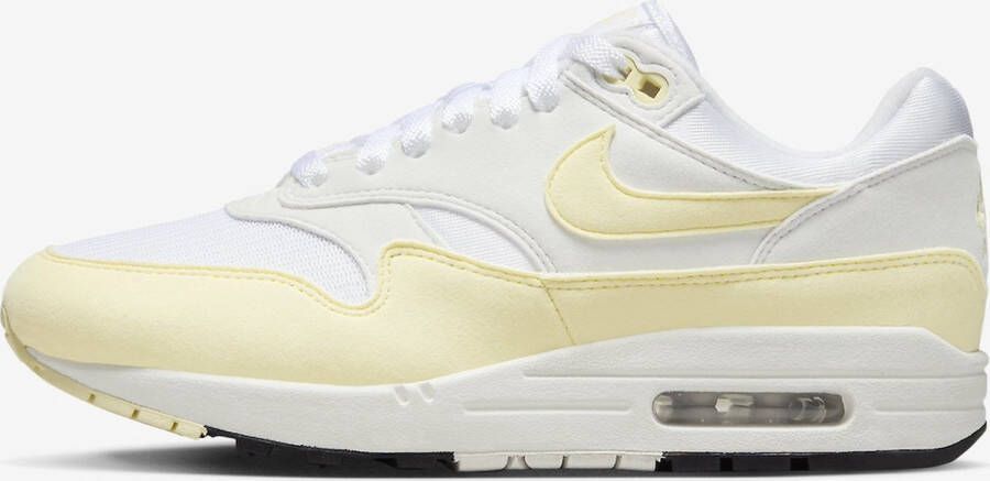 Nike Air Max 1 White Alabaster Dames Sneakers Wit Geel Doos zonder deksel