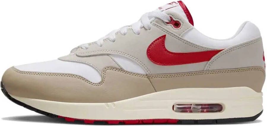Nike Air Max 1 SC White Cream II Limestone University Red- White Cream II Limestone University Red