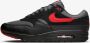 Nike Air Max 1 Essential Vamps Sneakers Unisex Zwart Rood - Thumbnail 1