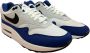 Nike Air Max 1 Running Schoenen white black deep royal blue maat: 40.5 beschikbare maaten:40.5 - Thumbnail 1