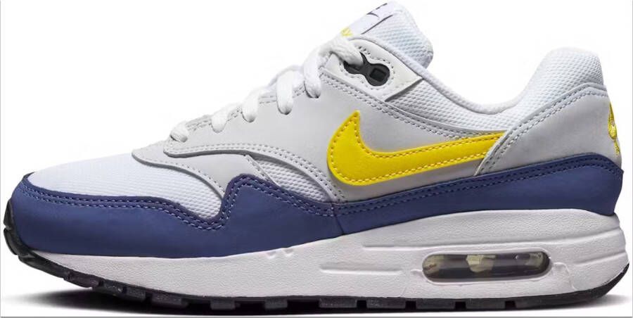 Nike Air Max 1 Sneakers Wit Geel Blauw