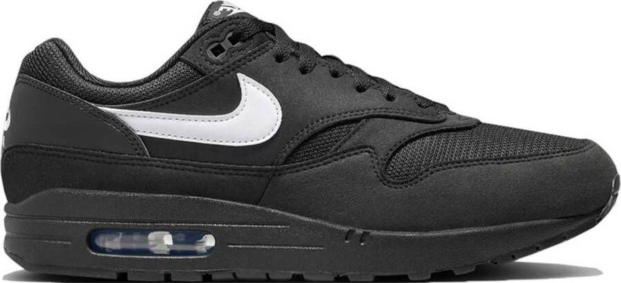 Nike Zwart & Wit Air Max 1 Sneakers Black Heren