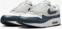 Nike Air Max 1 Essential Summit White Light Silver White Armoury Navy- Summit White Light Silver White Armoury Navy - Thumbnail 6