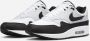 Nike Air Max 1 White Pure Platinum Black- Heren White Pure Platinum Black - Thumbnail 3