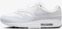 Nike Air Max 1 Wit Platinum Tint Zwart Dames Sneakers DZ2628 - Thumbnail 1