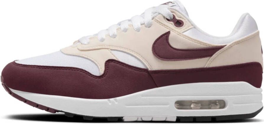 Nike Air Max 1 Dames Sneakers Wit Rood Doos zonder deksel