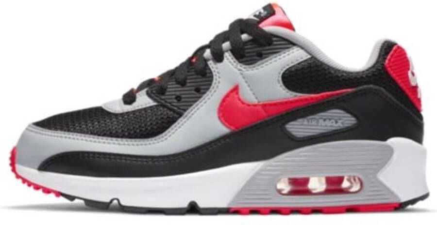 Nike Air Max 90 LTR Kinder Sneakers Zwart Grijs Rood