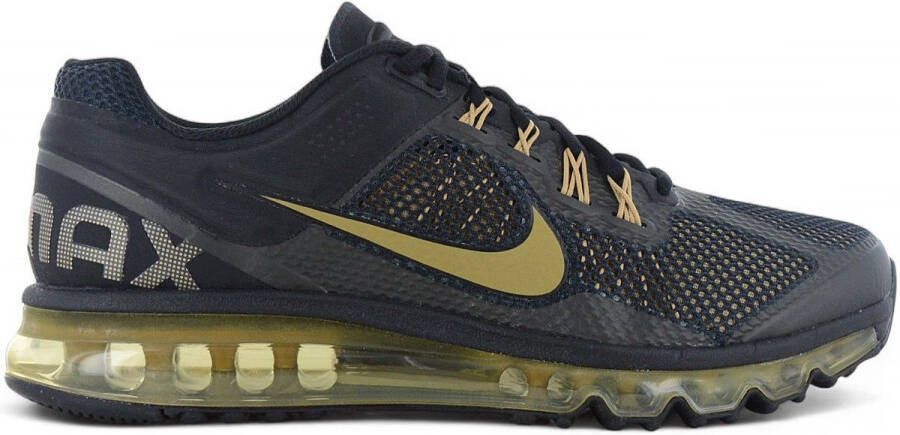 Nike Air Max 2013 Heren Sneakers Schoenen Zwart-Gold HQ1927