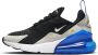 Nike air Max 270 (GS) Black White game royal - Thumbnail 1
