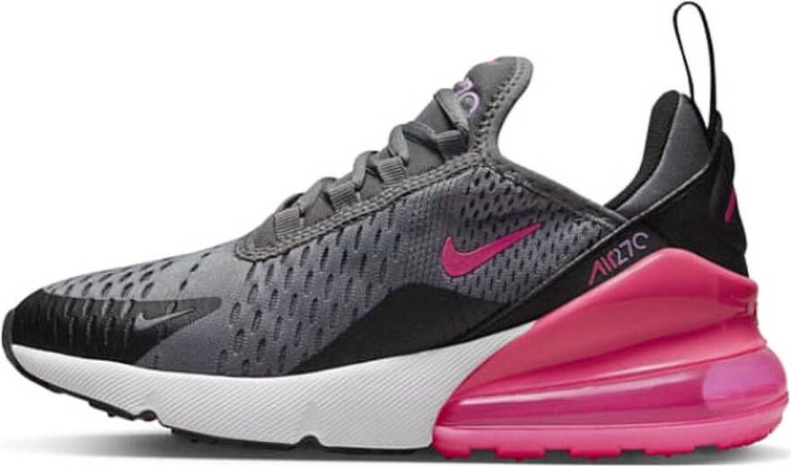 Nike Air Max 270 Junior Smoke Grey Black White Hyper Pink Kind
