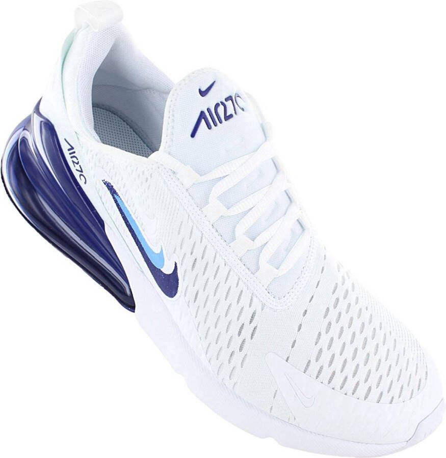 Nike Air Max 270 Heren Sneakers Schoenen Wit Blauw FJ4230 Schoenen