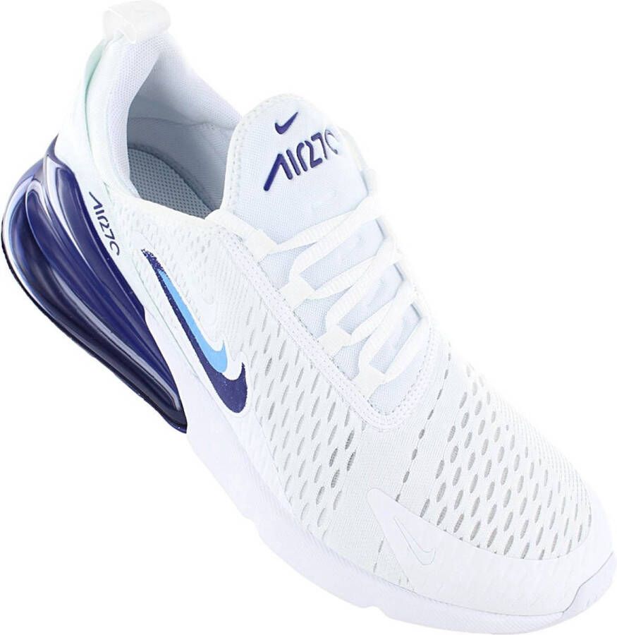 Nike Air Max 270 Heren Sneakers Schoenen Wit-Blauw FJ4230