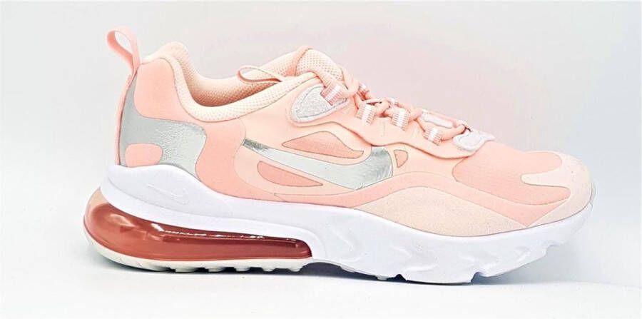 Nike Air Max 270 React Junior Pink White Silver Kind - Foto 3