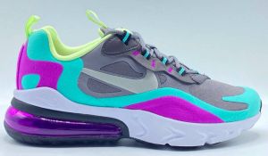 Nike Air Max 270 React Grijs Paars Wit Lichtblauw