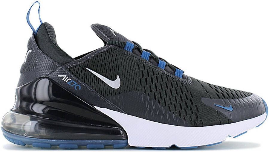 Nike Air Max 270 Sneakers Heren Anthracite Industrial Blue Wit Metallic Silver