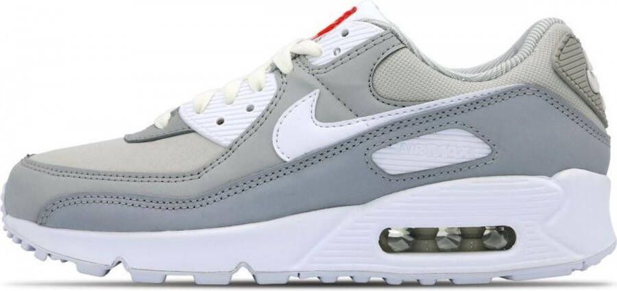 Nike Air Max 90 Heren Wolf Grey Black White Black- Heren Wolf Grey Black White Black - Foto 4