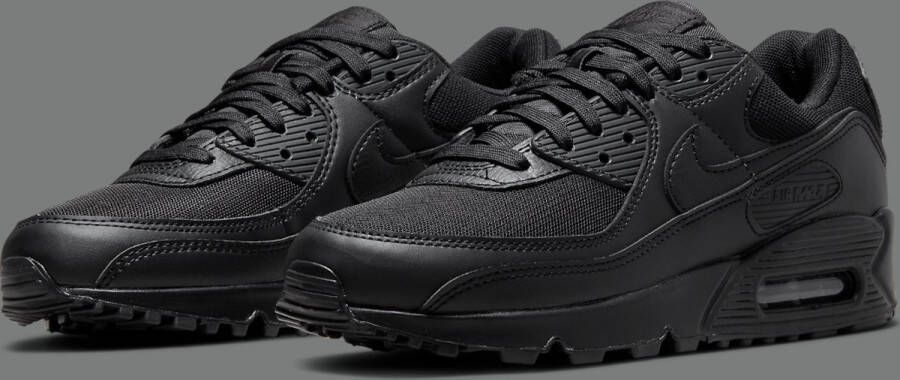 Nike Air Max 90 (W) Triple Black Dames Sneakers Schoenen Casual Zwart DH8010