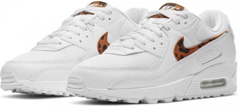 Nike Air Max 90 AX Leopard (W) Dames Sneakers Sport Casual Schoenen Wit DH4115
