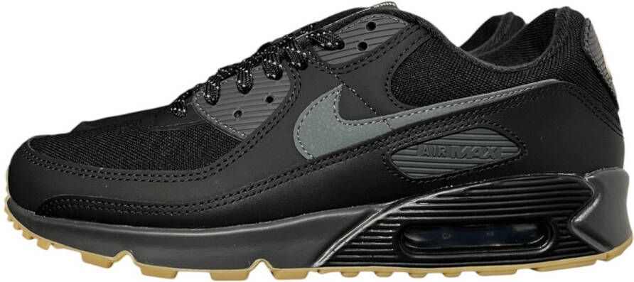 Nike Air Max 90 Black Smoke Grey Gum Reflective FV0387-001 Sneakers Dames