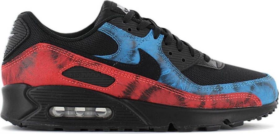 Nike Air Max 90 Black Tie-Dye Heren Sneakers Sportschoenen Schoenen Zwart DJ6888 - Foto 1