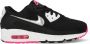 Nike Air Max 90 Damesschoen Black White Pink Blast Metallic Silver Dames - Thumbnail 1