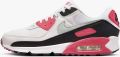 Nike Air Max 90 Wmns Aster Pink Sneakers Dames Wit Aster Pink Zwart Light Silver - Wit
