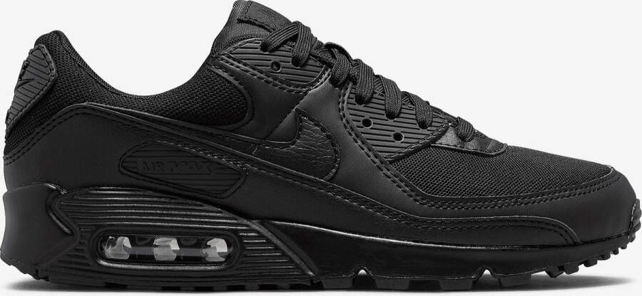 Nike Air Max 90 (W) Triple Black Dames Sneakers Schoenen Casual Zwart DH8010