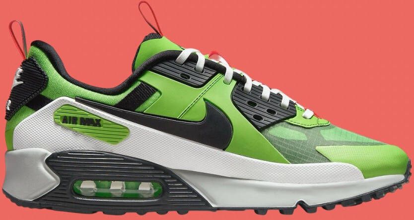 Nike Herenschoenen Air Max 90 Drift Action Green Summit White Bright Crimson Black- Heren Action Green Summit White Bright Crimson Black