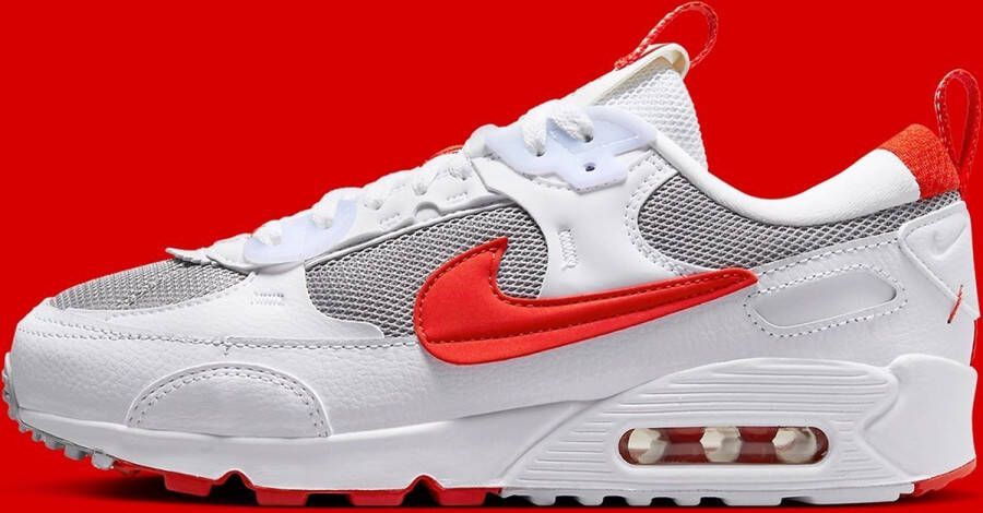 Nike Air Max 90 Futura Sneakers Wit Rood