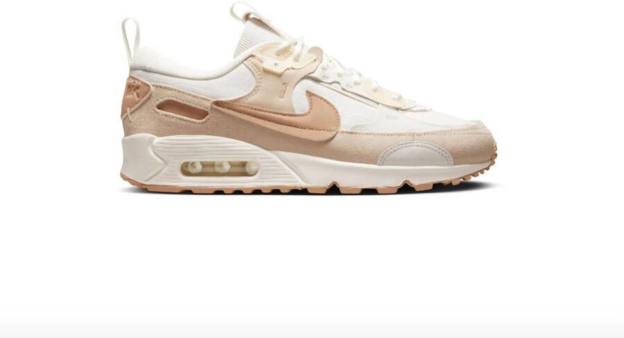 Nike Air Max 90 Futura White Tan Sneakers Unisex Bruin Wit