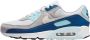 Nike Herenschoenen Air Max 90 Pure Platinum Glacier Blue Court Blue White- Heren Pure Platinum Glacier Blue Court Blue White - Thumbnail 9