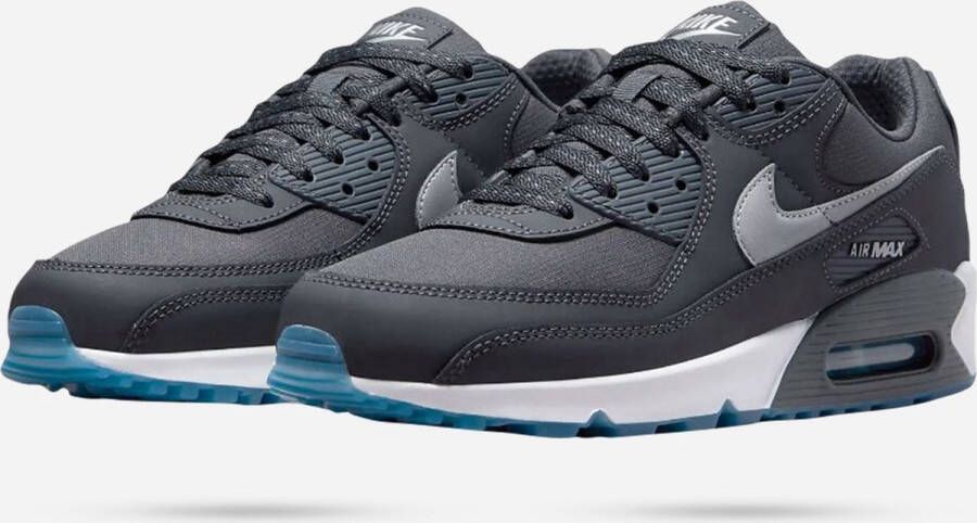 Nike Air Max 90 Anthracite Industrial Blue White Reflect Silver- Anthracite Industrial Blue White Reflect Silver