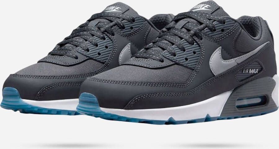 Nike Herenschoenen Air Max 90 Anthracite Industrial Blue White Reflect Silver- Heren Anthracite Industrial Blue White Reflect Silver