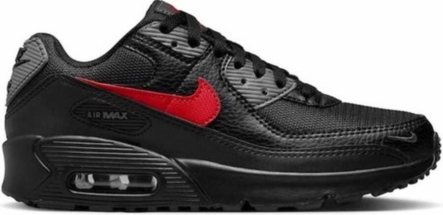 Nike Air Max 90 GS Next Nature Black Gym Red Iron Grey