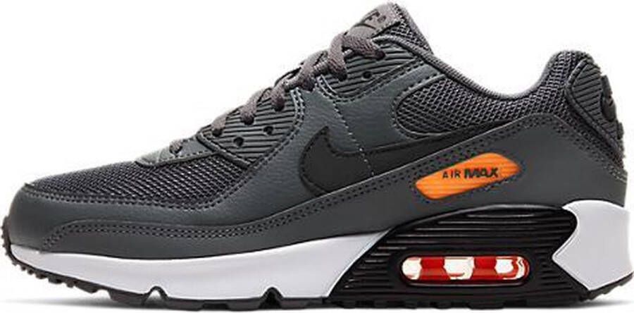 Nike AIR MAX 90 GS Unisex Sneakers Iron Grey Black Orange