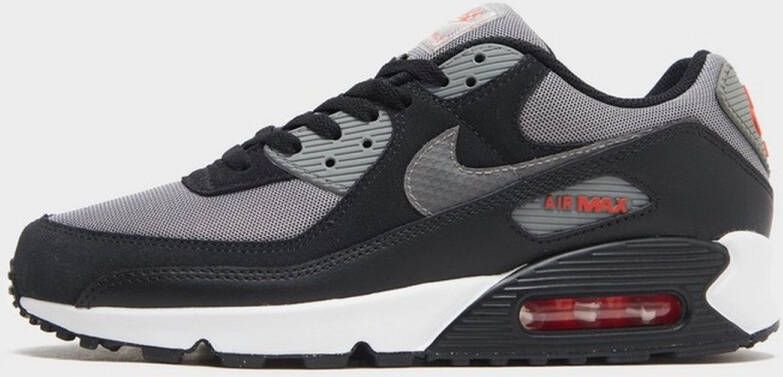 Nike Lage Sneakers Air Max 90 Black flat Pewter-picante Red - Foto 4