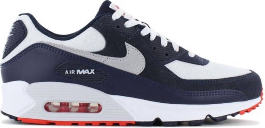 Nike Air Max 90 Heren Sneakers Blauw Wit Rood DM0029-400 Navy Crimson