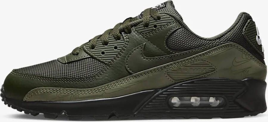 Nike Herenschoenen Air Max 90 Cargo Khaki White Black Cargo Khaki- Heren Cargo Khaki White Black Cargo Khaki