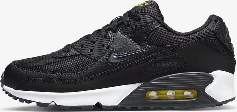 Nike Air Max 90 Jewel Black Yellow Sneakers Unisex Zwart Wit Geel